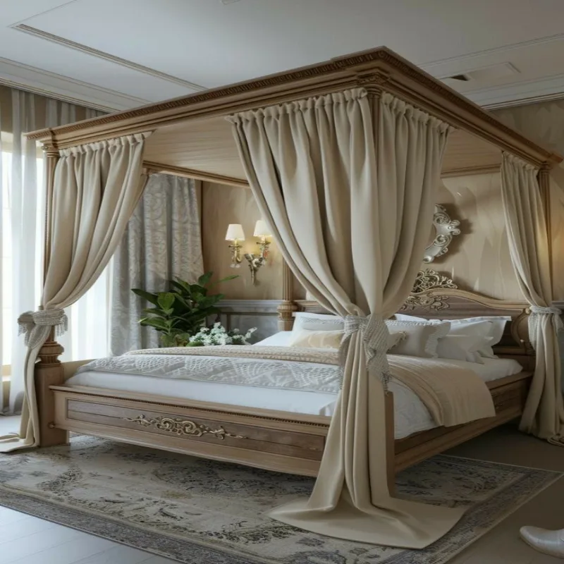 Custom Canopy Bed Curtains Dubai