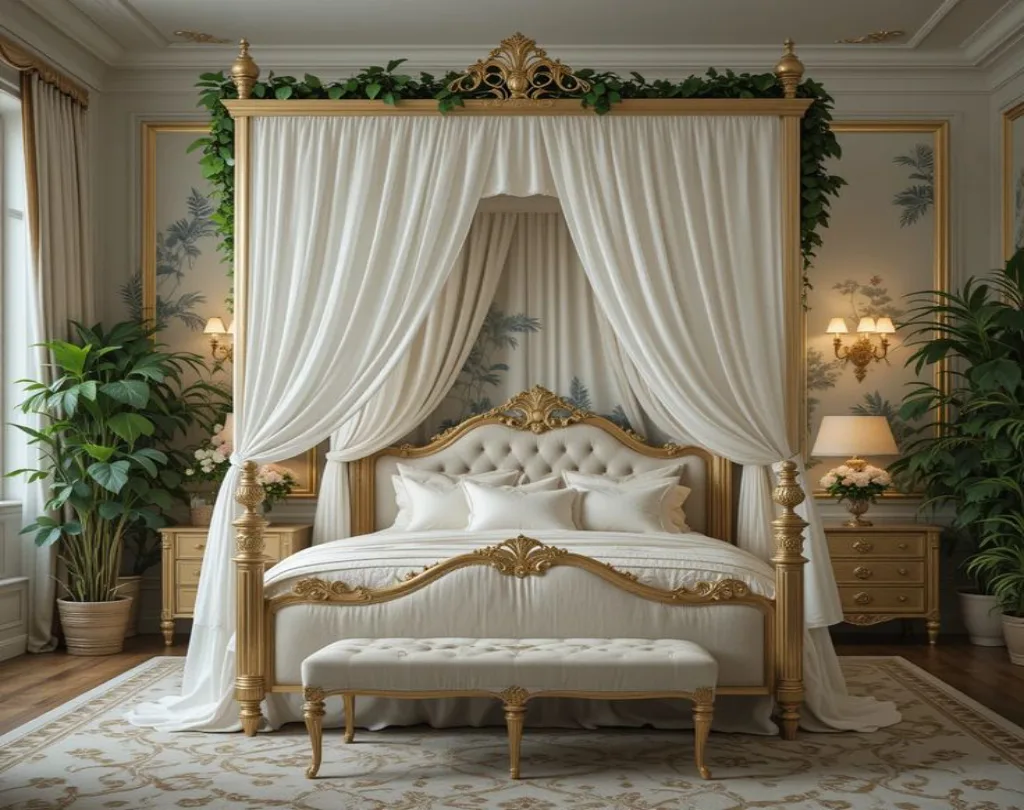 Online Canopy Bed Curtains Dubai