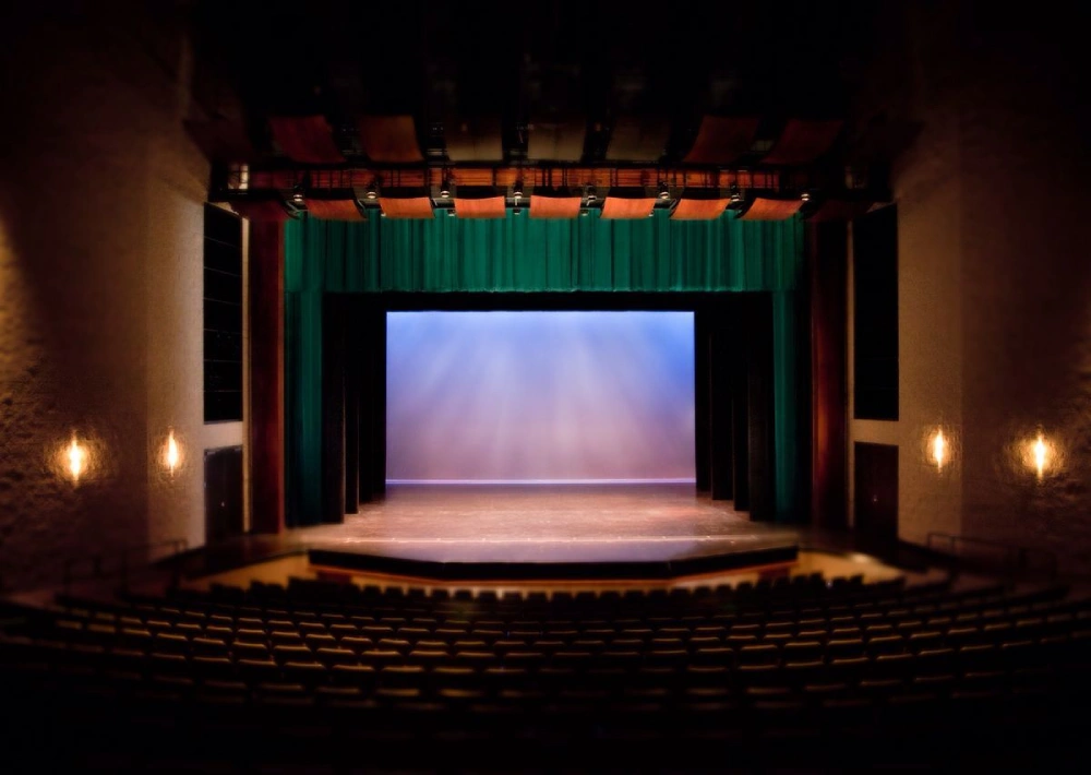 Auditorium stage curtains Dubai