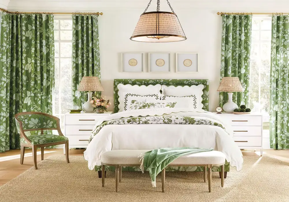 Green curtain shop Dubai