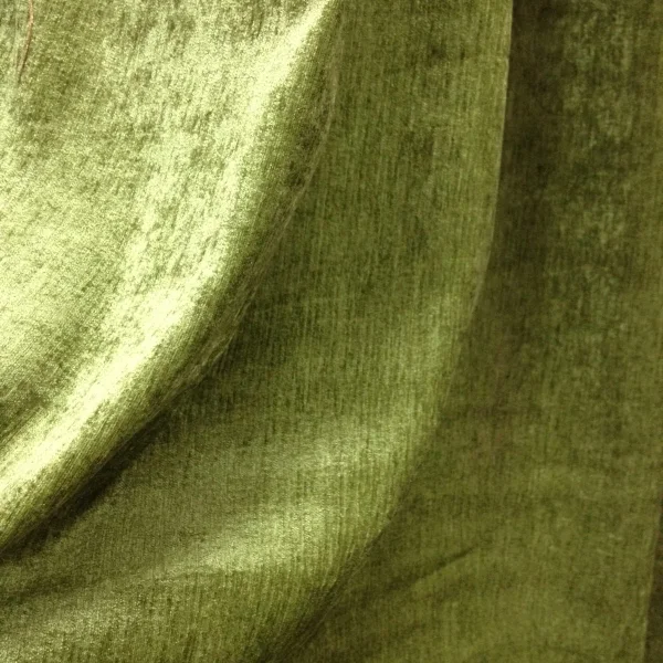 Moss-green curtain
