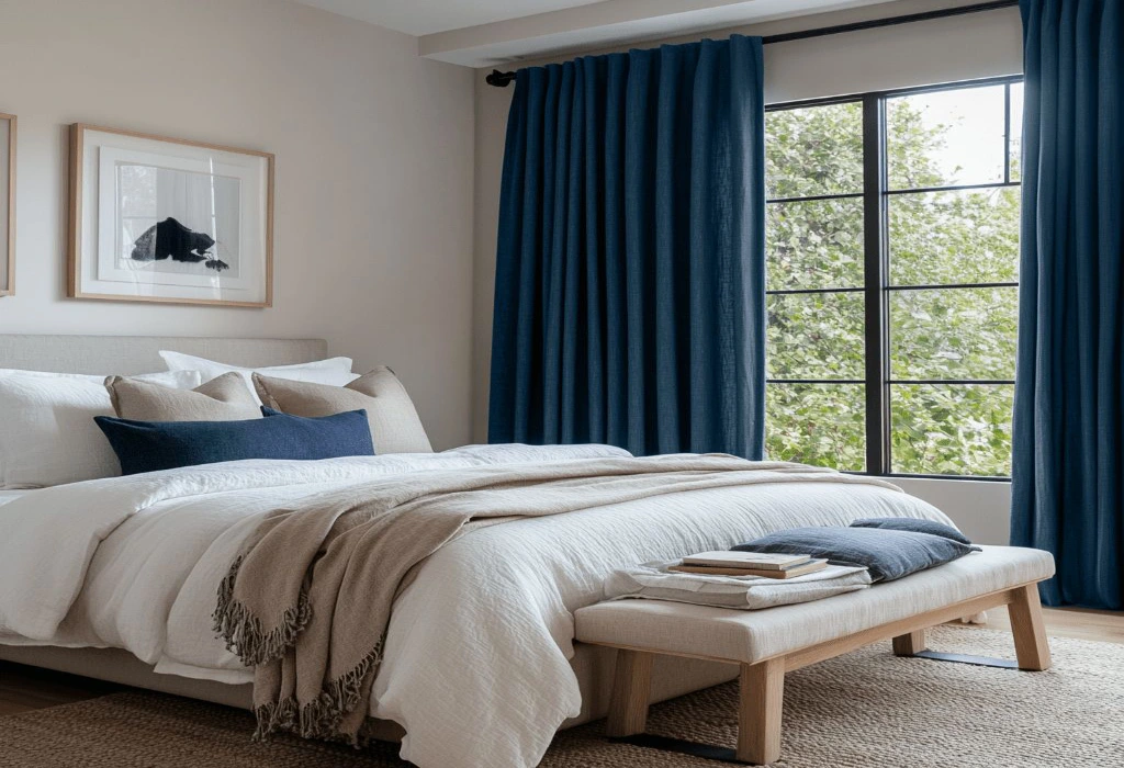 Shop Blue Curtains Dubai