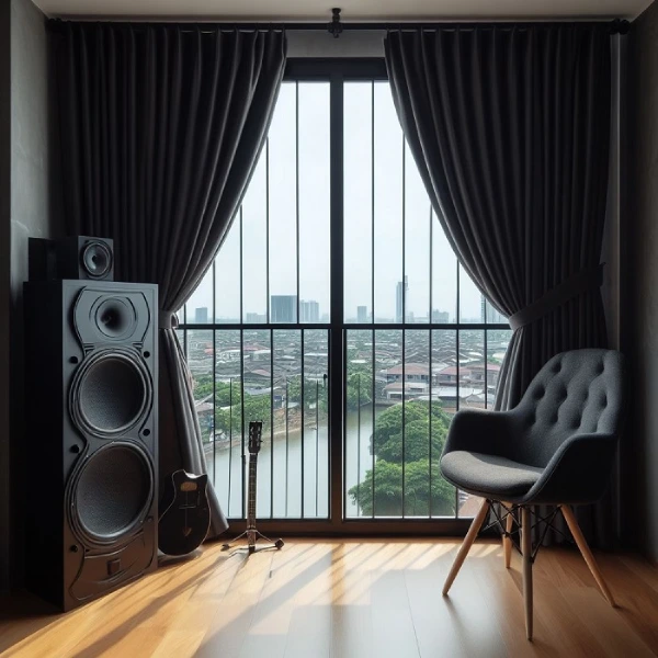Soundproof window curtains Dubai