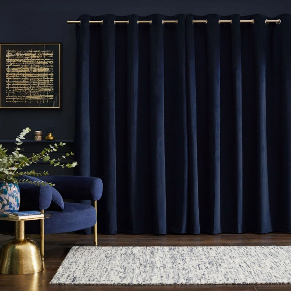 Stylish Blue Curtains Dubai