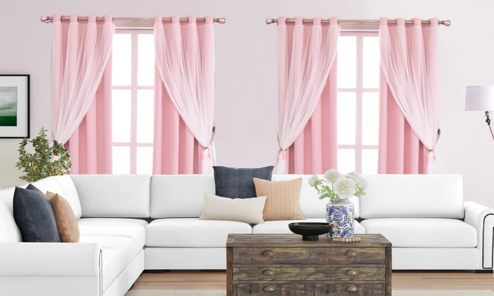 Stylish Pink Curtains Uae