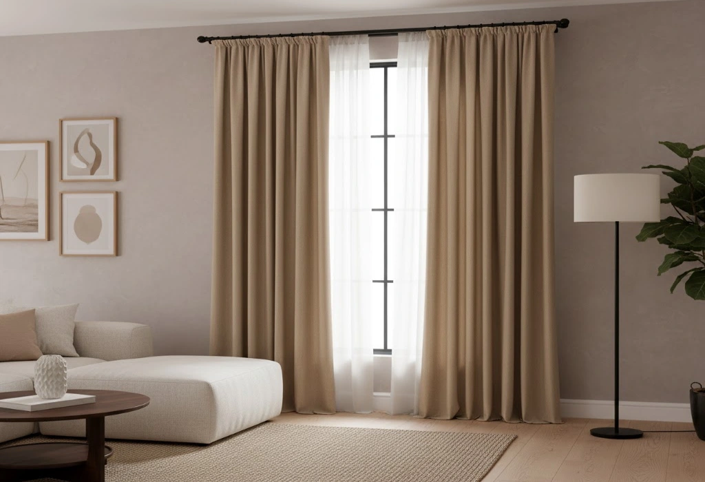 Beige Curtains Dubai Online