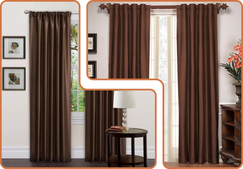 Brown Drapes Dubai