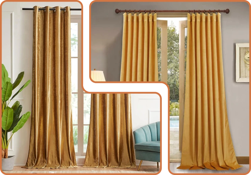 Gold Curtains in Dubai