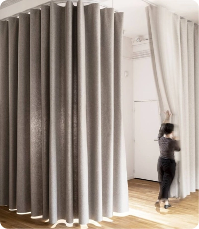 Custom wave curtains Dubai