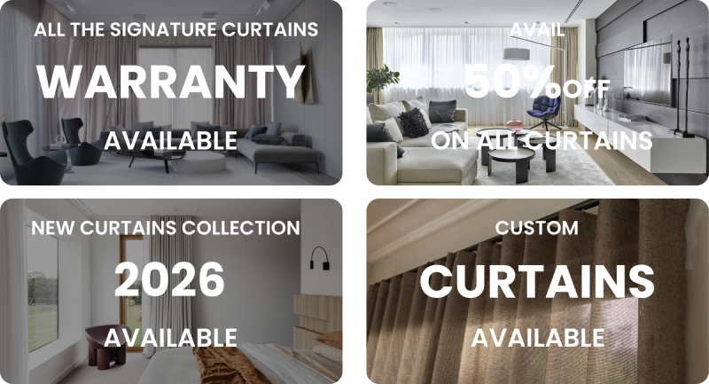 Wave style curtains Dubai