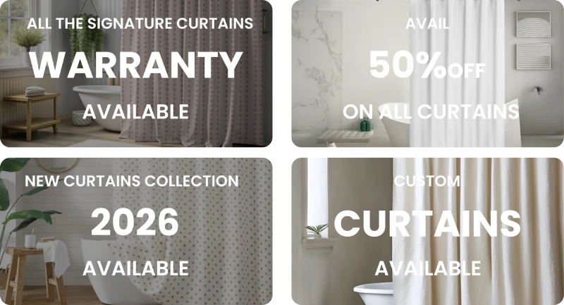 Bathroom shower curtains Dubai