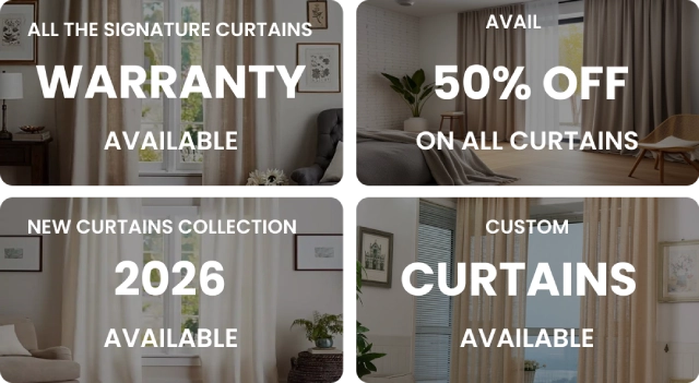 Luxury linen curtains Dubai