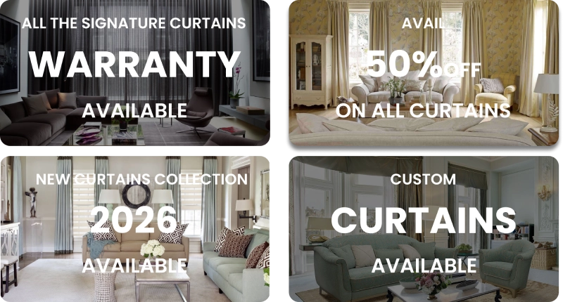 Luxury living room curtains Dubai