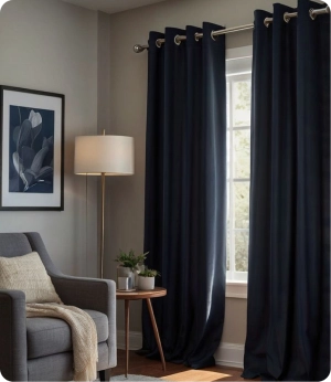 Motorized living room curtains Dubai