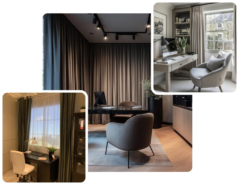Office curtain installation Dubai