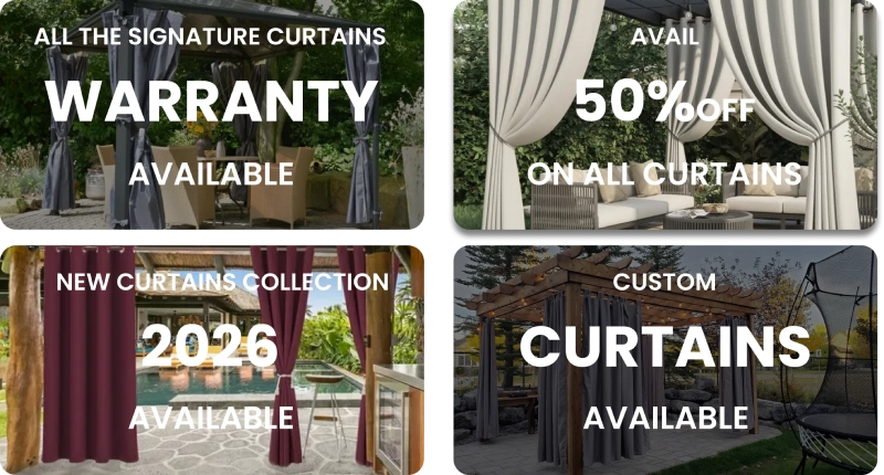 Outdoor patio curtains Dubai