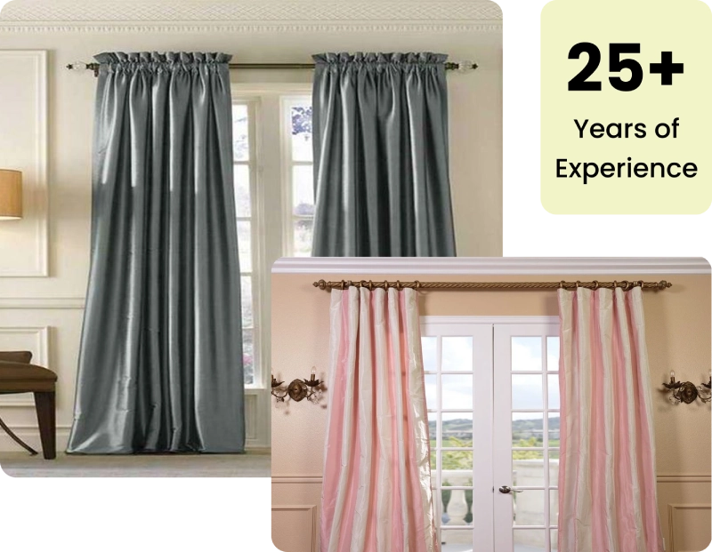 Pure silk curtains Dubai
