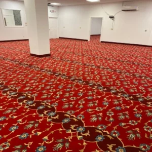 Sky Blue Border Masjid Carpet UAE