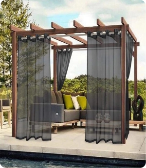 Sun blocking outdoor curtains Dubai