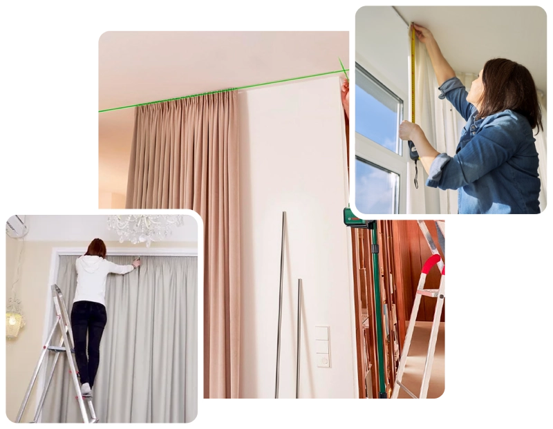 window curtain installation