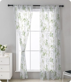 Luxury chiffon curtains for living rooms