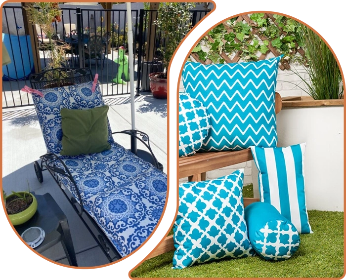 Luxury outdoor cushions Dubai