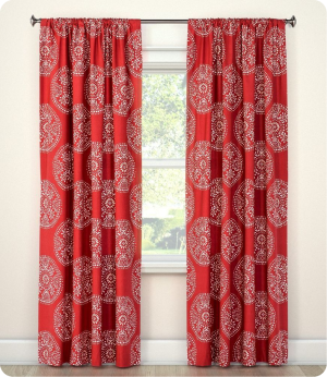 Modern Red Curtains Dubai