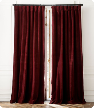 Red Velvet Curtains Dubai
