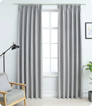 made to measure grey curtains