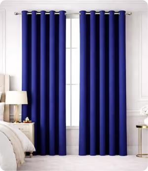 luxury blue curtains Dubai