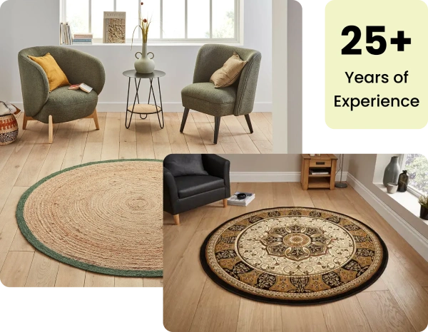 Buy round carpets in Dubai