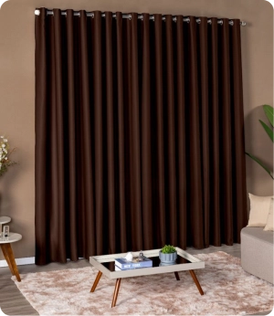 Chocolate brown curtains, Dubai