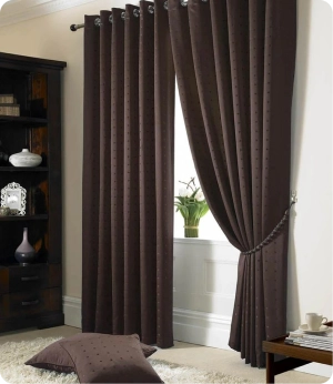 Dark brown curtains Dubai