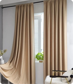 Luxury Beige Curtains Dubai