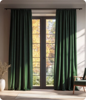 Luxury Green Curtains Dubai