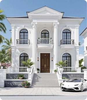 Luxury villa painting Dubai