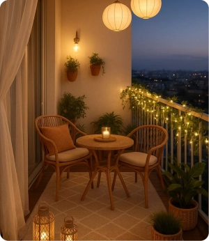 Small balcony furniture Dubai