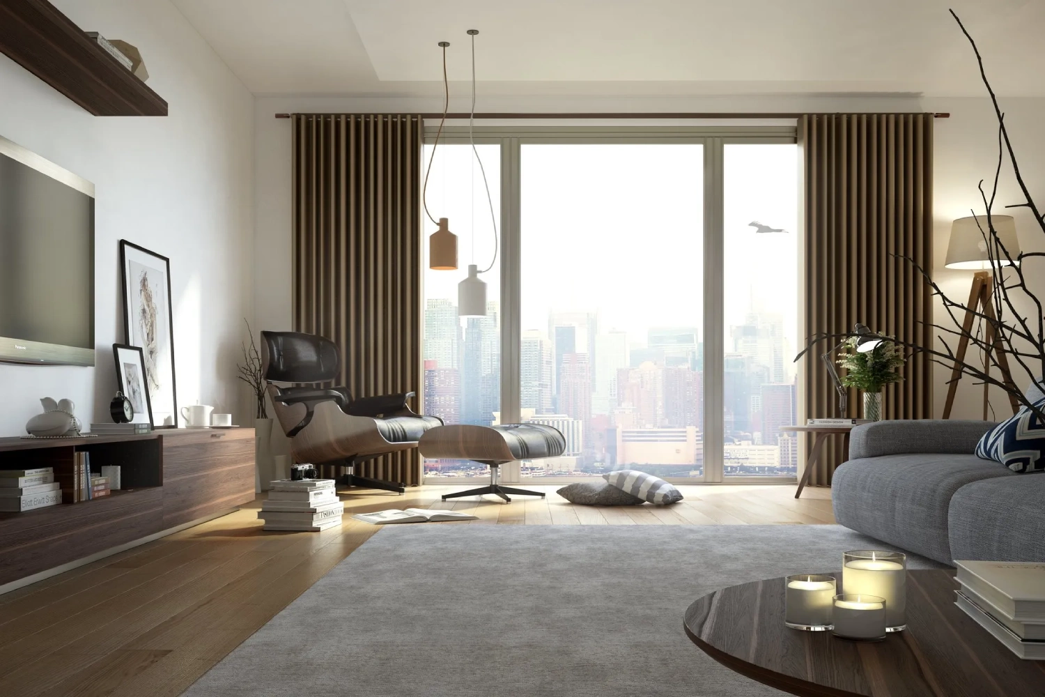Wave Curtains for Contemporary Interiors