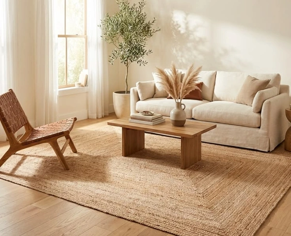 Handmade Natural Jute Rugs Dubai