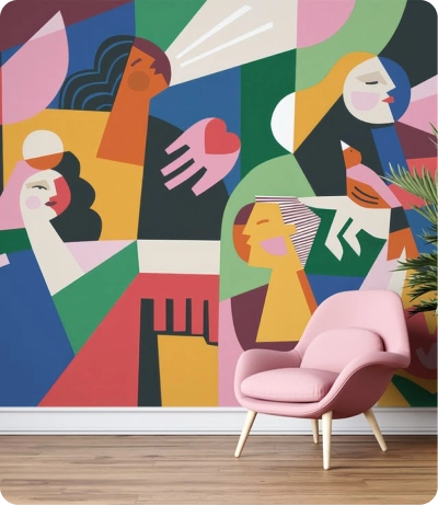 3D Mural Wallpaper Dubai