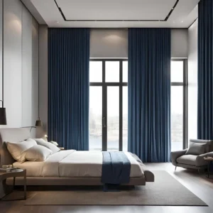 Bedroom Azure Curtains