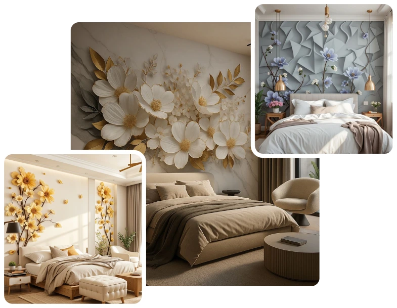 Bedroom Wall Wallpaper Dubai