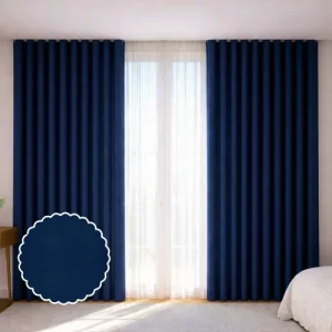 Navy Blue Blackout Curtains