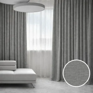 Heathered Grey Curtains