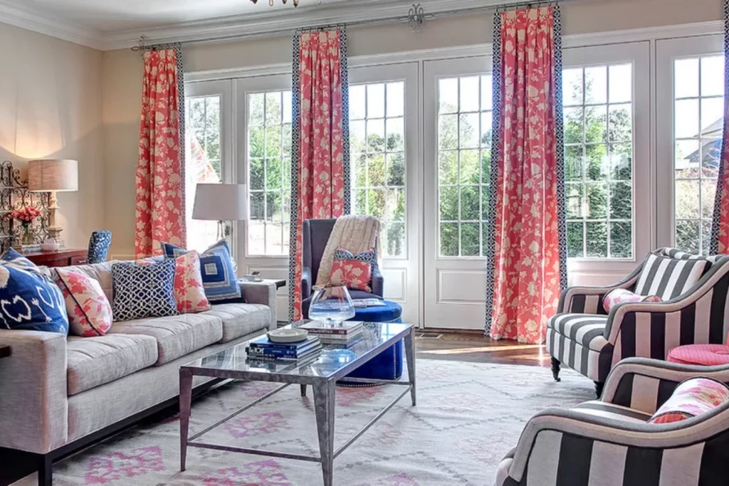 Bold Patterned Curtains Dubai